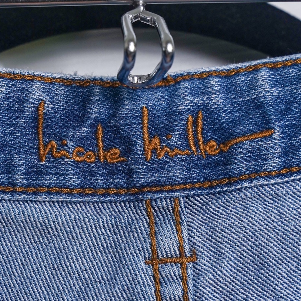 Nicole Miller Straight Leg Jeans Mid Rise size 12 - Picture 3 of 6